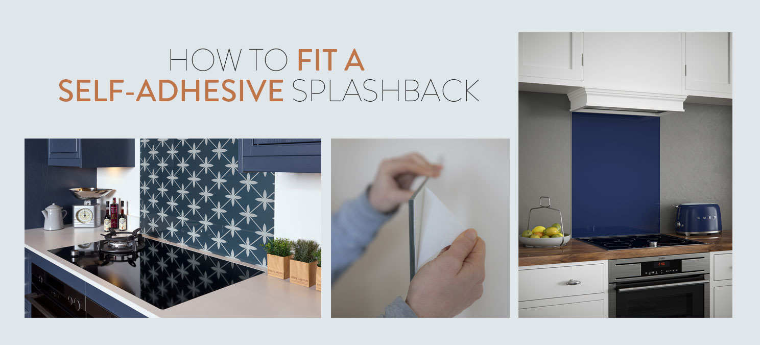 How to fit a self-adhesive splashback