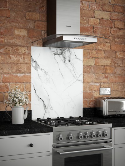 Transform kitchen with Cararra Marble splashback