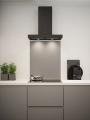 Matt Grey Finish Self-Adhesive Glass Splashback