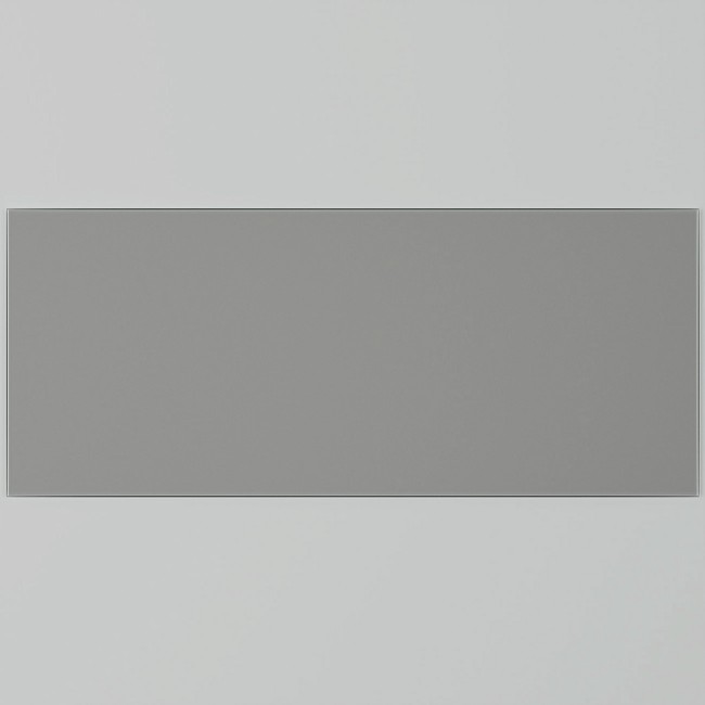 Matt Grey Finish Self-Adhesive Glass Bathroom Splashback