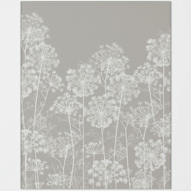 Clarissa Hulse Dill Silver Self-Adhesive Glass Splashback