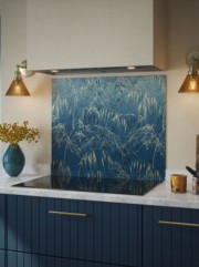 Clarissa Hulse Meadow Grass Blue Self-Adhesive Glass Splashback