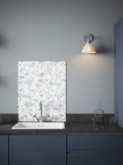 Clarissa Hulse Wild Chevril Chalk Self-Adhesive Glass Splashback