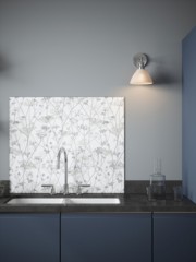 Clarissa Hulse Wild Chevril Chalk Self-Adhesive Glass Splashback