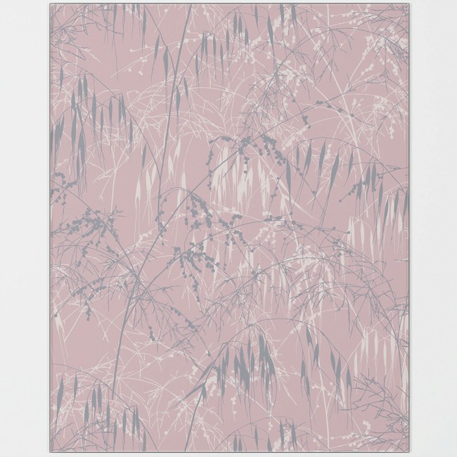Clarissa Hulse Meadow Grass Blush Self-Adhesive Glass Splashback