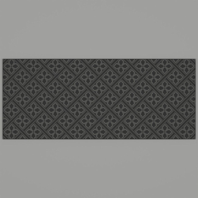 Laura Ashley Mr Jones Metallic Charcoal Self-Adhesive Glass Bathroom Splashback