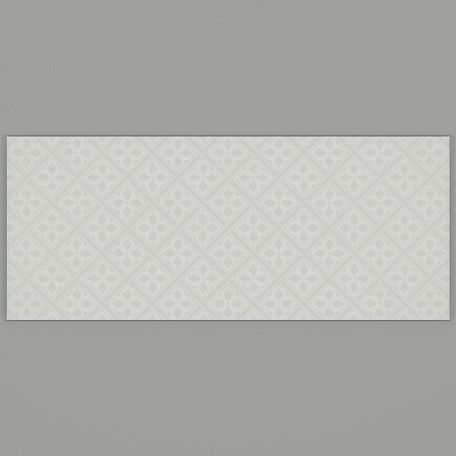 Laura Ashley Mr Jones Slate White Self-Adhesive Glass Bathroom Splashback