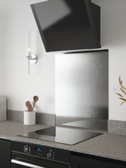 Brushed Silver Self-Adhesive Stainless Steel Splashback