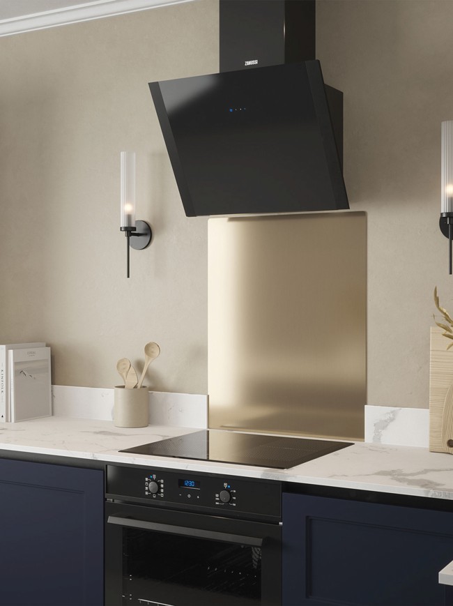 Brushed Gold Self-Adhesive Stainless Steel Splashback