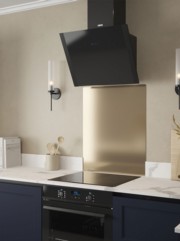 Brushed Gold Self-Adhesive Stainless Steel Splashback