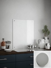 Clear 4mm Glass Splashback - choice of caps