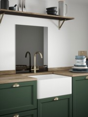 Grey Mirror Self-Adhesive Glass Splashback