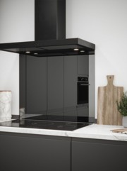 Grey Mirror Self-Adhesive Glass Splashback