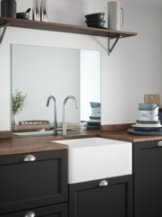 Silver Mirror Self-Adhesive Glass Splashback