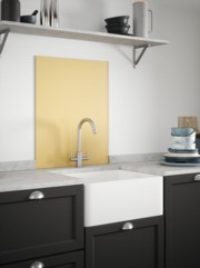 Flax Yellow Self-Adhesive Glass Splashback