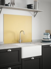 Flax Yellow Self-Adhesive Glass Splashback