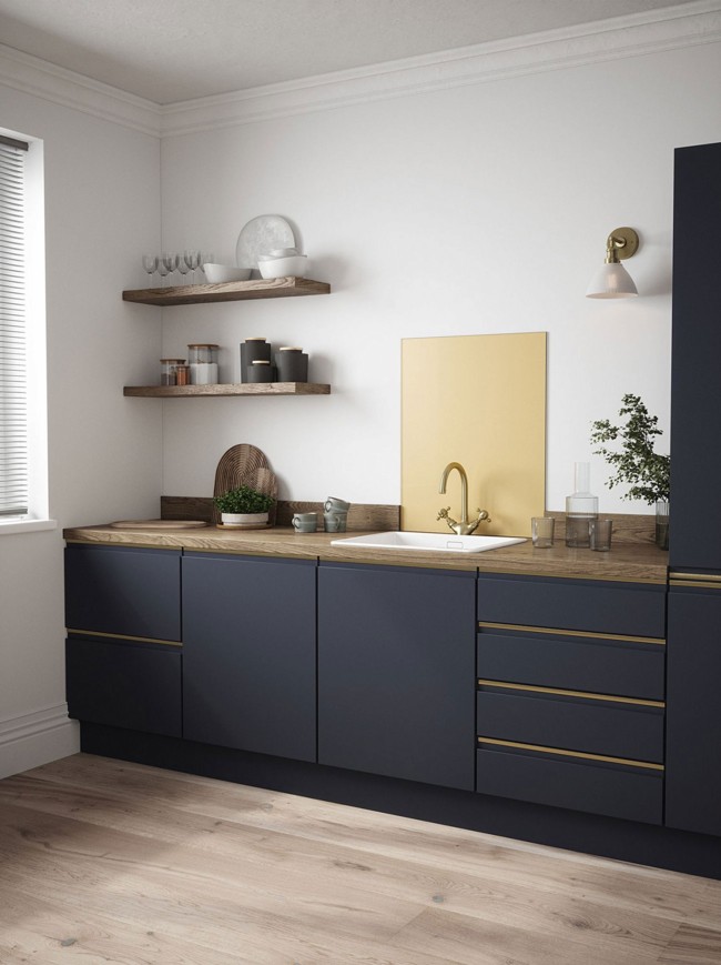 Flax Yellow Self-Adhesive Glass Splashback