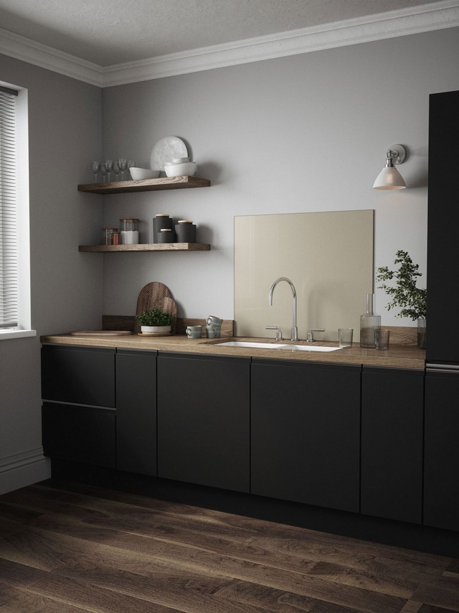 Soft Mink Self-Adhesive Glass Splashback