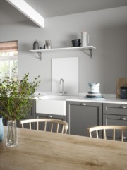 Ice White Sparkle Self-Adhesive Glass Splashback