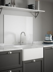 Ice White Sparkle Self-Adhesive Glass Splashback