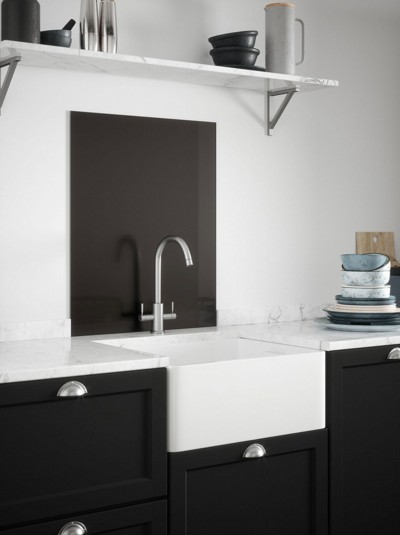 Metallic Granite Self-Adhesive Glass Splashback