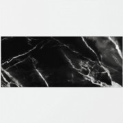 Black Marble Self-Adhesive Glass Bathroom Splashback