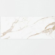 Honey Calacatta Marble Self-Adhesive Glass Bathroom Splashback