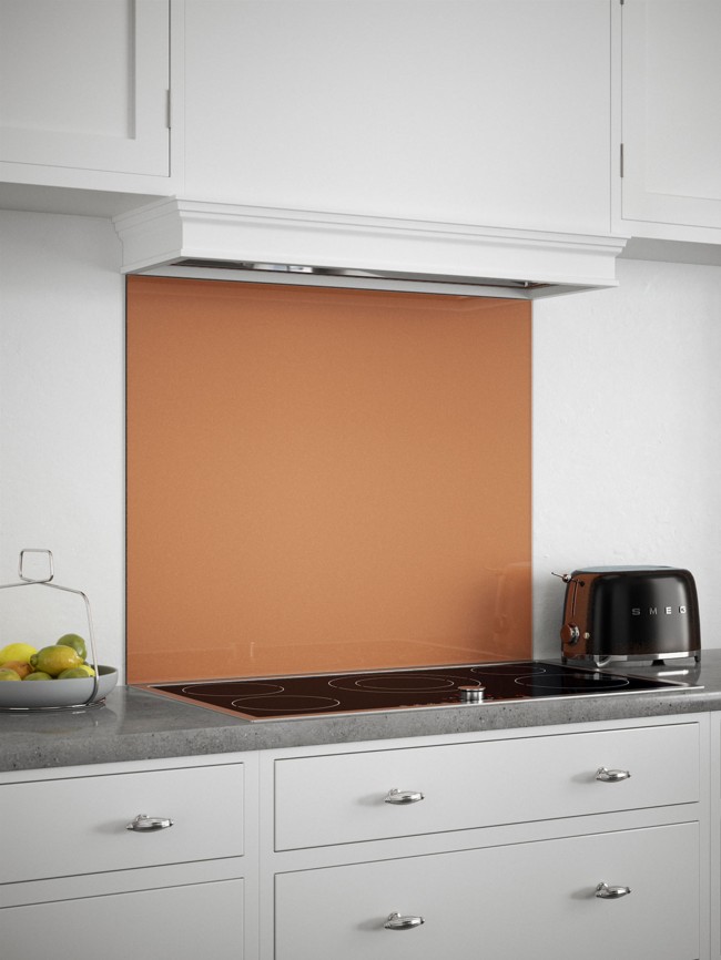 Copper Self-Adhesive Glass Splashback