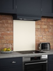 Cotton Cream Self-Adhesive Glass Splashback