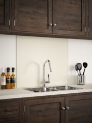 Cotton Cream Self-Adhesive Glass Splashback