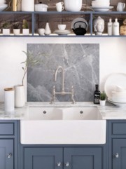 House Beautiful Pietra Grey Self-Adhesive Glass Splashback