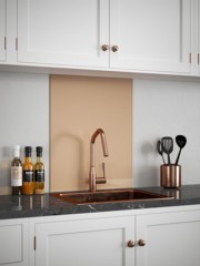 Rose Gold Self-Adhesive Glass Splashback