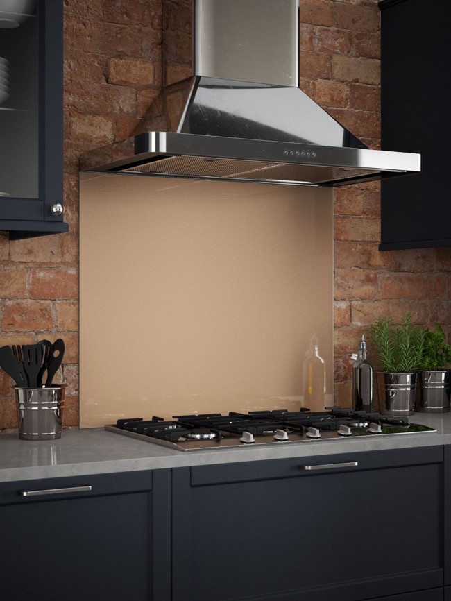 Rose Gold Self-Adhesive Glass Splashback