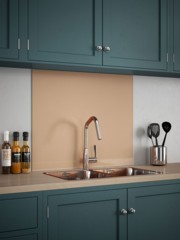 Rose Gold Self-Adhesive Glass Splashback