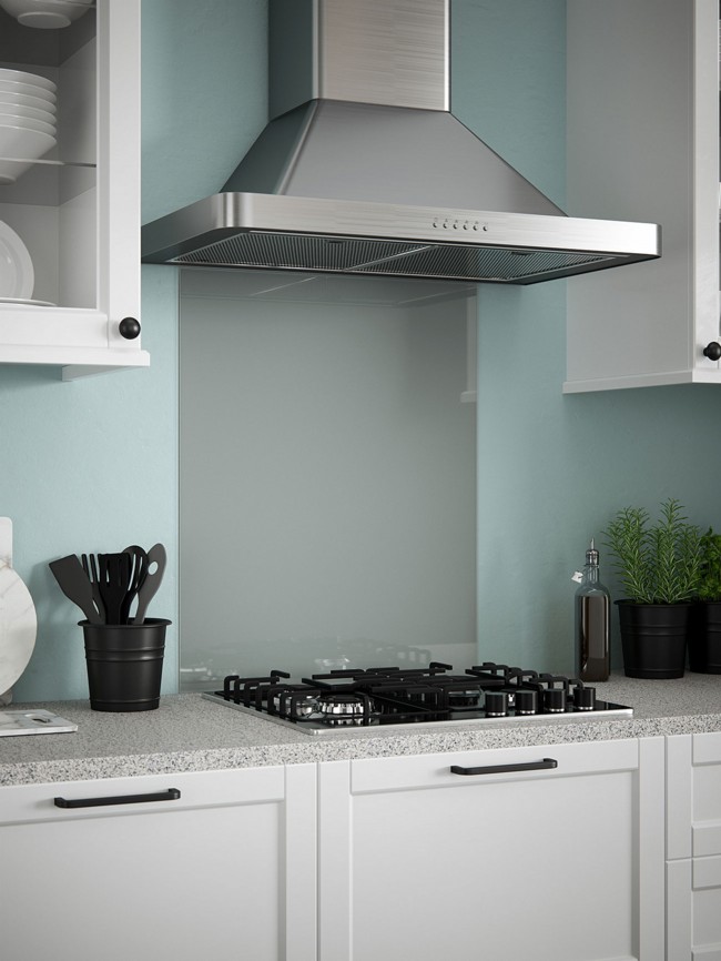 Slate Grey Self-Adhesive Glass Splashback