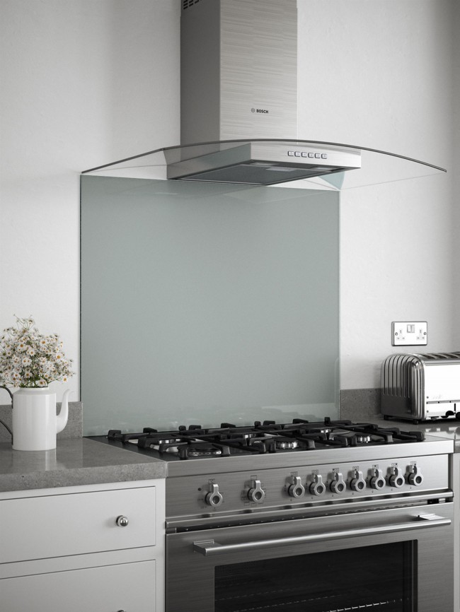 Slate Grey Self-Adhesive Glass Splashback