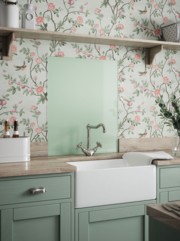 Laura Ashley Eau De Nil Self-Adhesive Glass Splashback