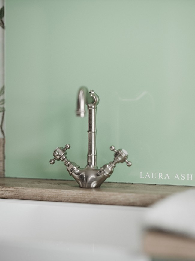 Laura Ashley Eau De Nil Self-Adhesive Glass Splashback