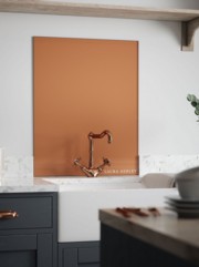 Laura Ashley Copper Self-Adhesive Glass Splashback