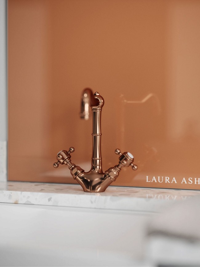 Laura Ashley Copper Self-Adhesive Glass Splashback