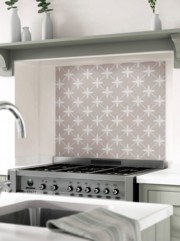 Laura Ashley Wicker Dove Grey Self-Adhesive Glass Splashback