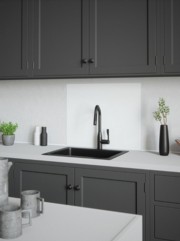 House Beautiful Iridescent White Self-Adhesive Glass Splashback