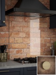 Crystal Clear 6mm Glass Splashback - choice of caps