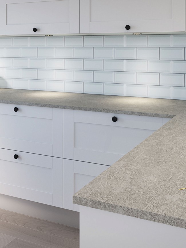 Metro White Cut to Fit Acrylic Splashback Splashback