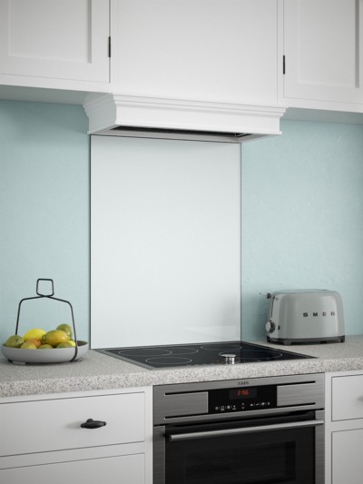 White Mist Self-Adhesive Glass Splashback