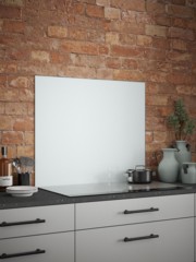 White Mist Self-Adhesive Glass Splashback