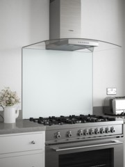 White Mist Self-Adhesive Glass Splashback