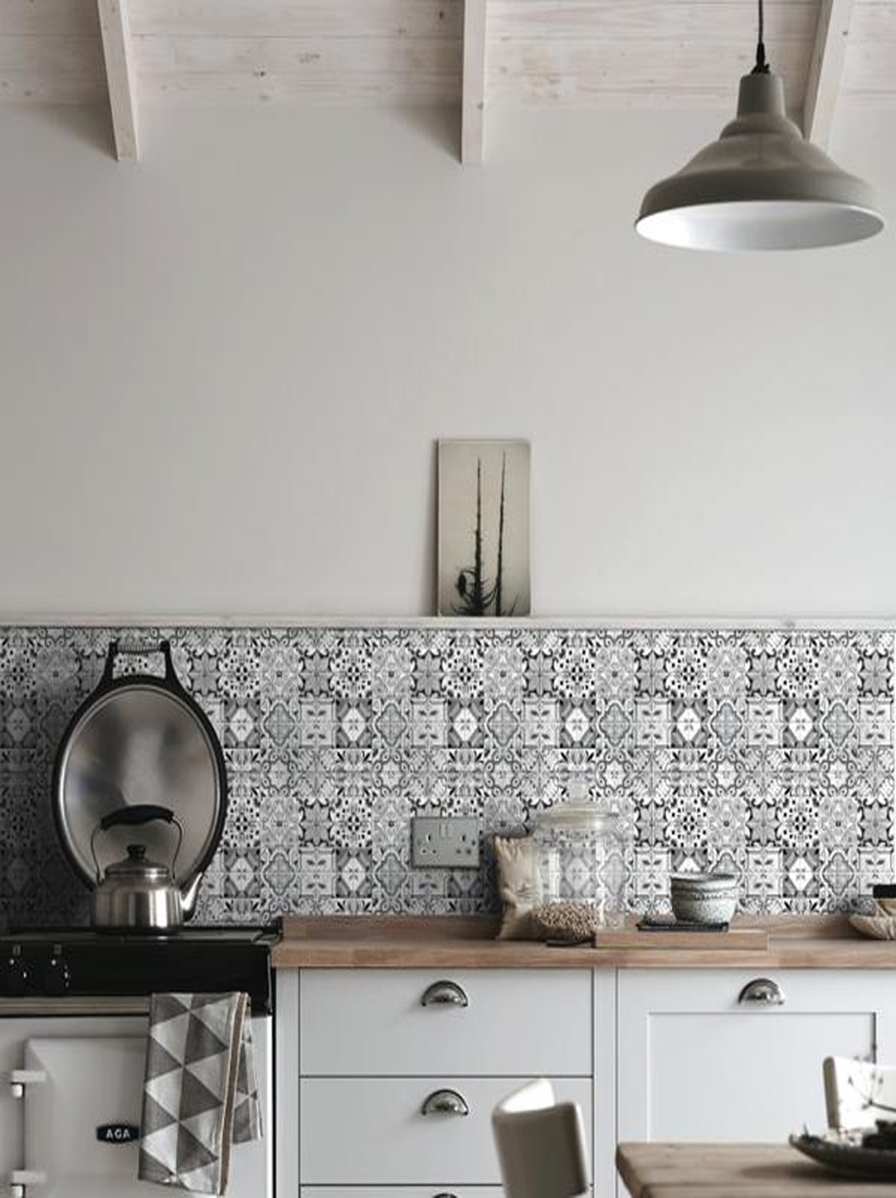 Geo Moroccan Mosaic Glass Tile Sheet | Splashback