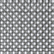 Jewel White Mosaic Self-adhesive Glass Tile Sheet