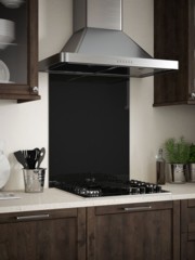 Black Sparkle Self-Adhesive Glass Splashback